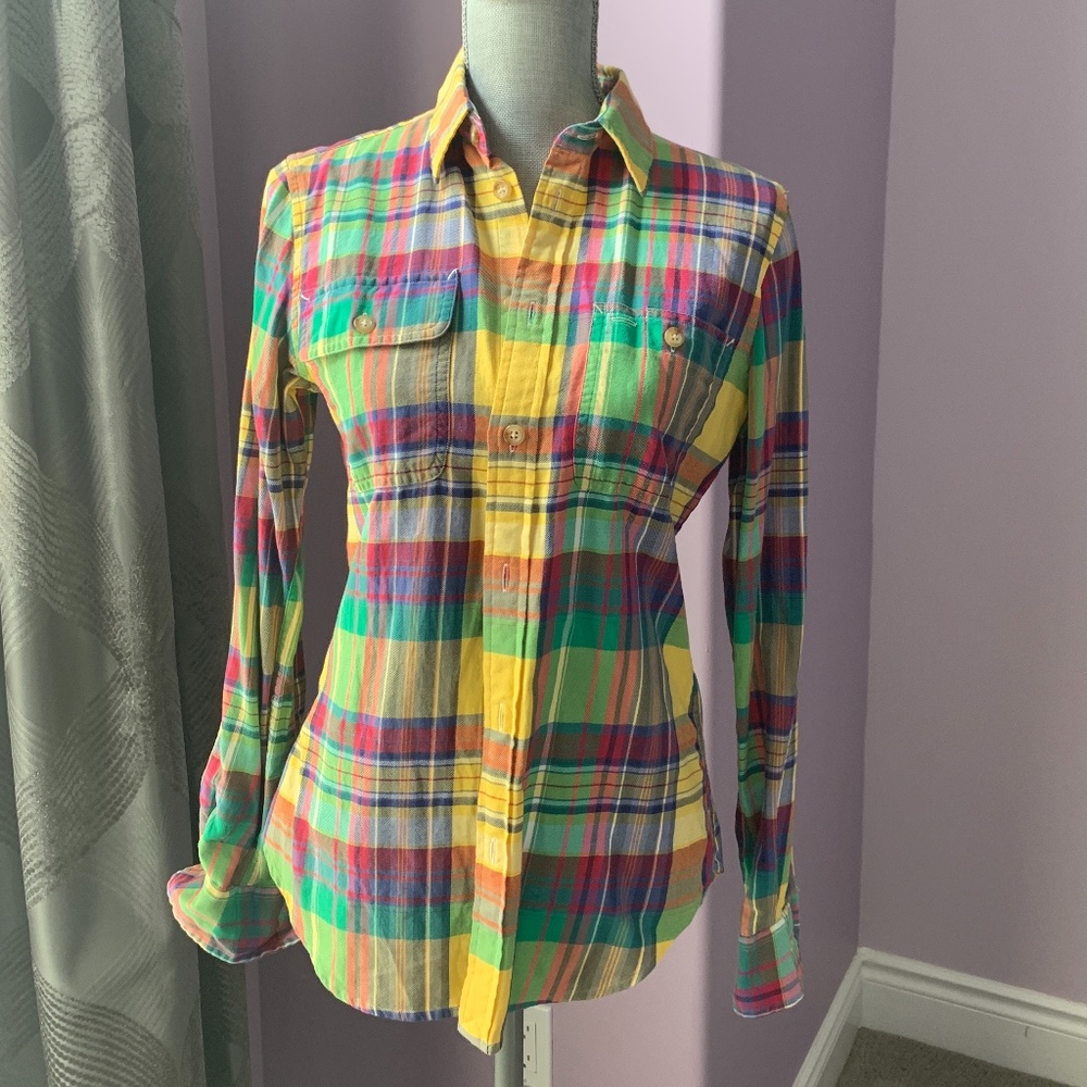 Polo Ral[h Lauren Plaid Custom Fit Shirt